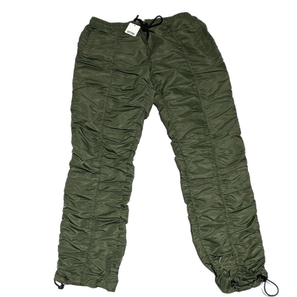 Olive Green Ruched Pants